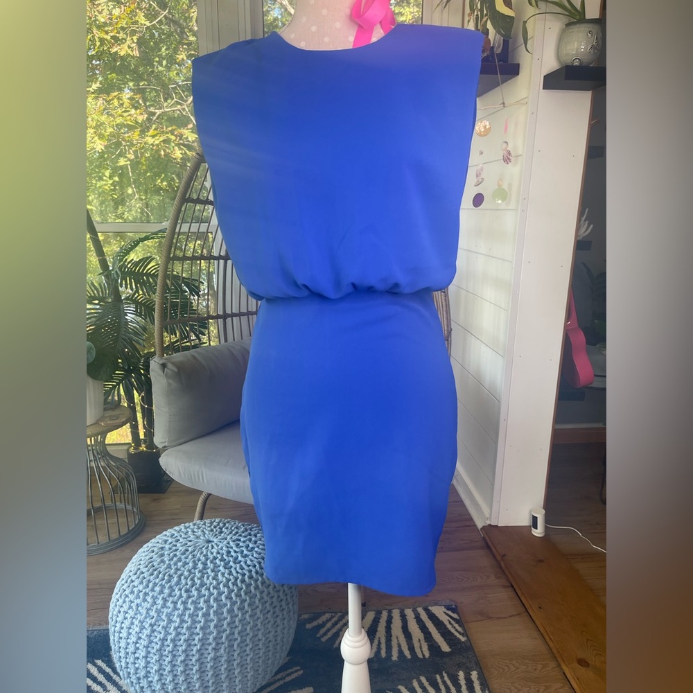 TCEC Vibrant Blue Mini Dress Size Small